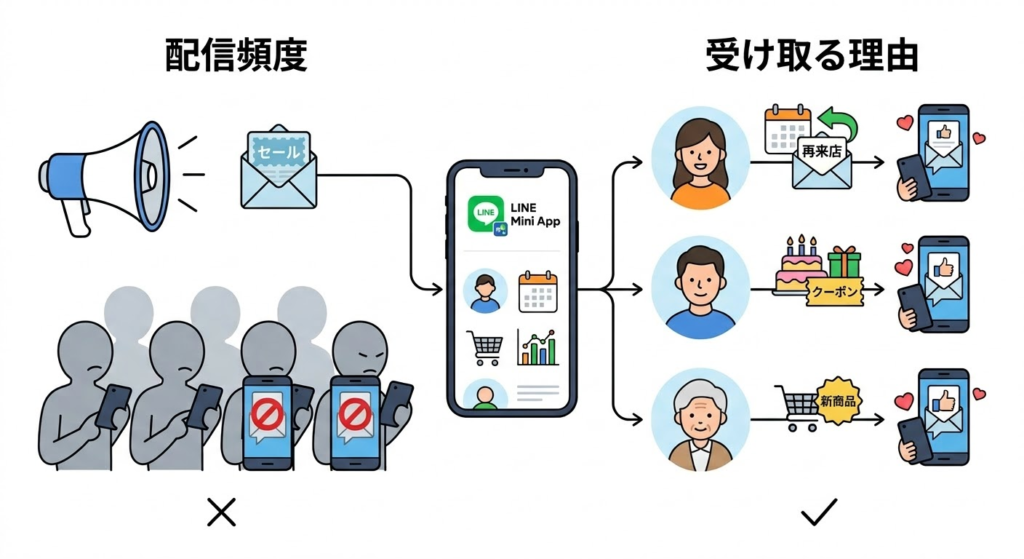 メッセージ配信は頻度より「受け取る理由」で設計する
